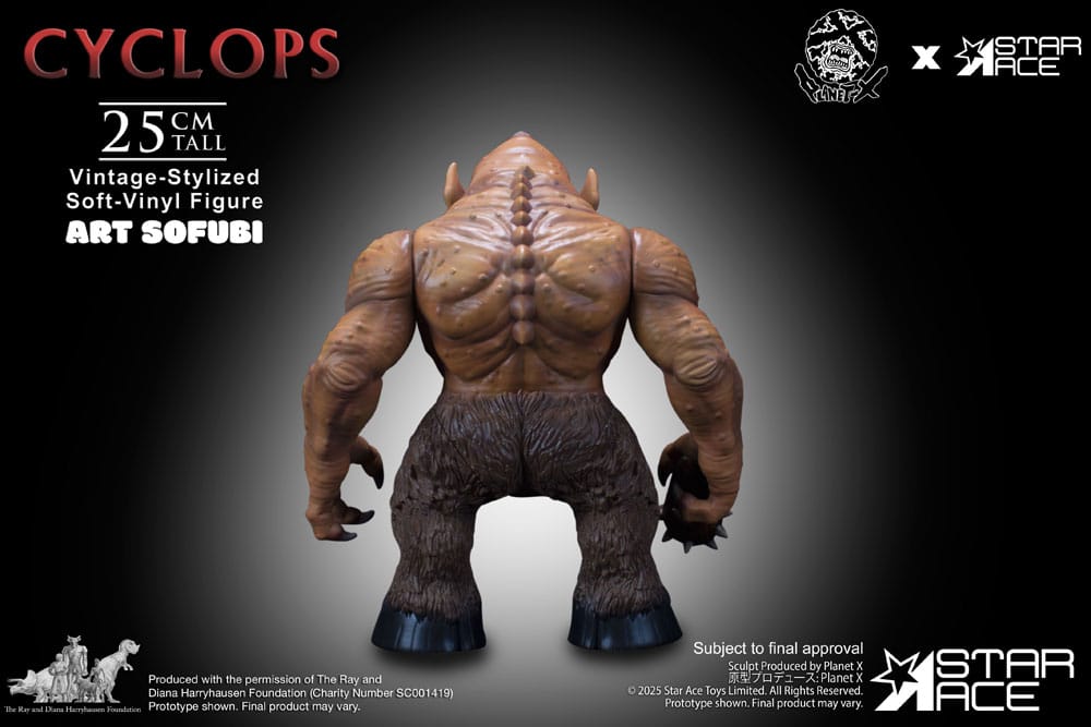  Ray Harryhausen Soft Vinyl Statue Cyclops (Vintage-Style) 25 cm 4897057883955
