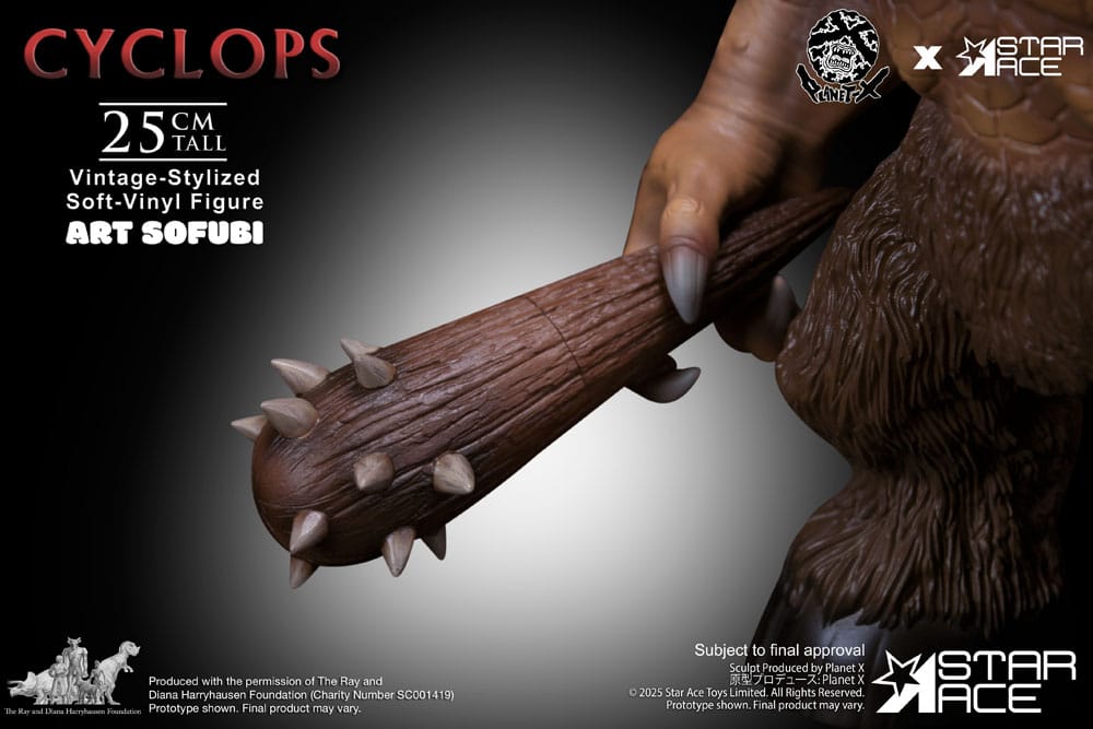  Ray Harryhausen Soft Vinyl Statue Cyclops (Vintage-Style) 25 cm 4897057883955