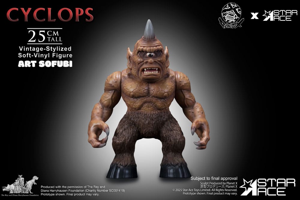  Ray Harryhausen Soft Vinyl Statue Cyclops (Vintage-Style) 25 cm 4897057883955