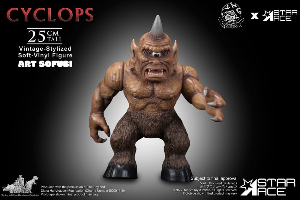  Ray Harryhausen Soft Vinyl Statue Cyclops (Vintage-Style) 25 cm 4897057883955
