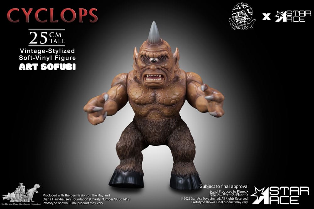  Ray Harryhausen Soft Vinyl Statue Cyclops (Vintage-Style) 25 cm 4897057883955