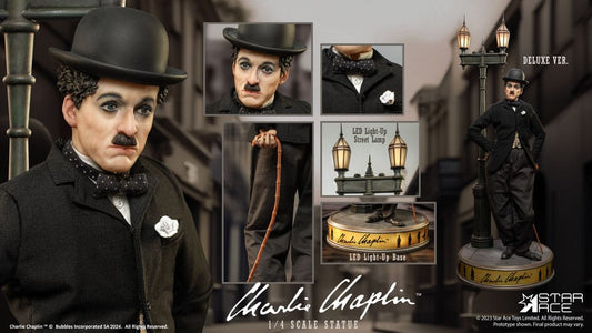 Charlie Chaplin Statue 1/4 Deluxe Version 50  4897057884181