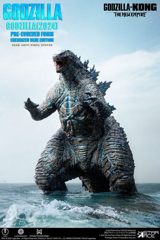 Godzilla vs. Kong: The New Empire Soft Vinyl Statue Godzilla (2024) Evolved Blue Edition 28 cm   4897057886680