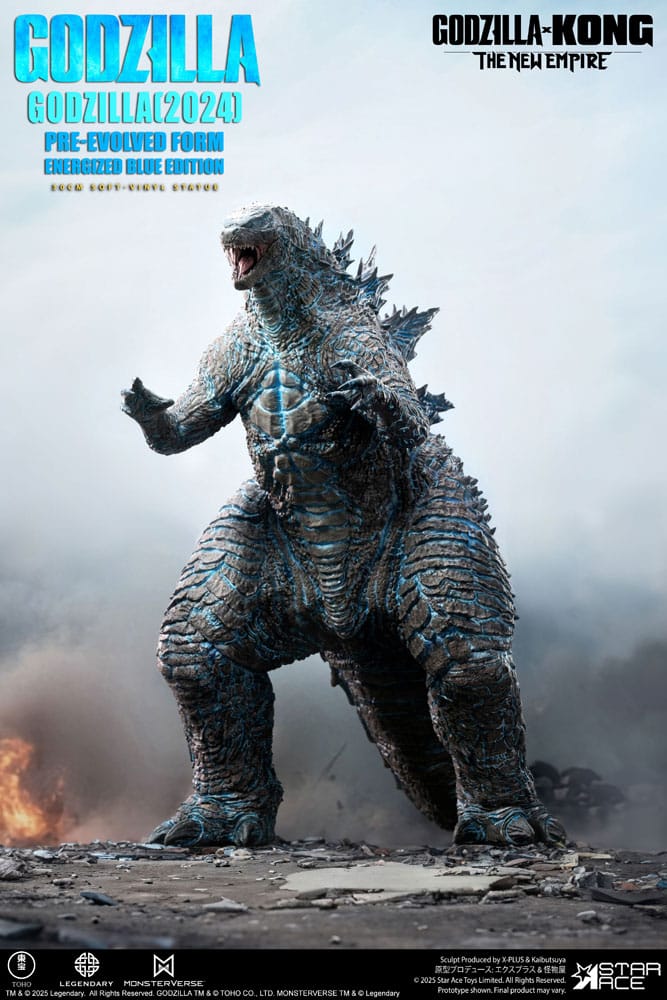Godzilla vs. Kong: The New Empire Soft Vinyl Statue Godzilla (2024) Evolved Blue Edition 28 cm   4897057886680