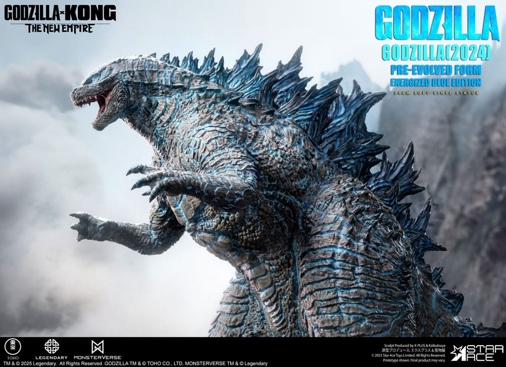 Godzilla vs. Kong: The New Empire Soft Vinyl Statue Godzilla (2024) Evolved Blue Edition 28 cm   4897057886680