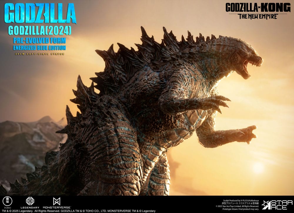 Godzilla vs. Kong: The New Empire Soft Vinyl Statue Godzilla (2024) Evolved Blue Edition 28 cm   4897057886680