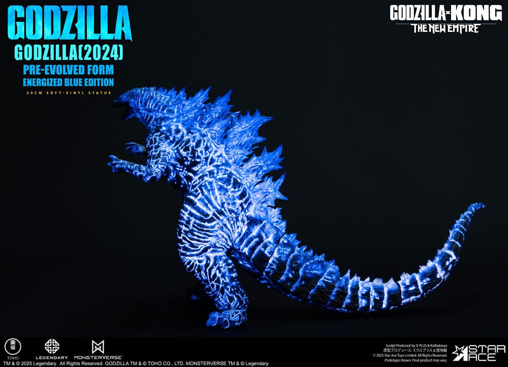 Godzilla vs. Kong: The New Empire Soft Vinyl Statue Godzilla (2024) Evolved Blue Edition 28 cm   4897057886680