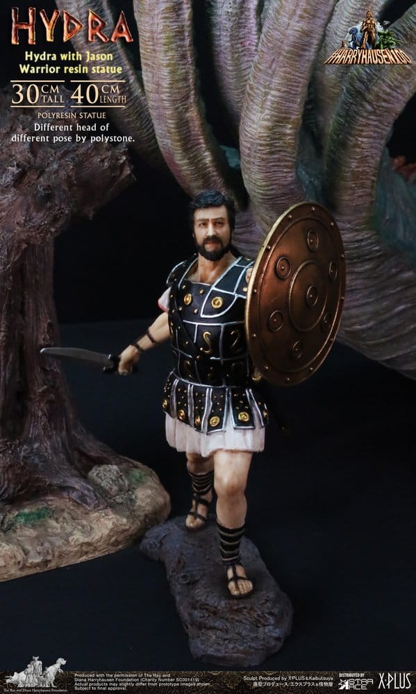 Ray Harryhausen Painted Statue Hydra with Jason Warrior Resin Statue 30 cm 4897057886796