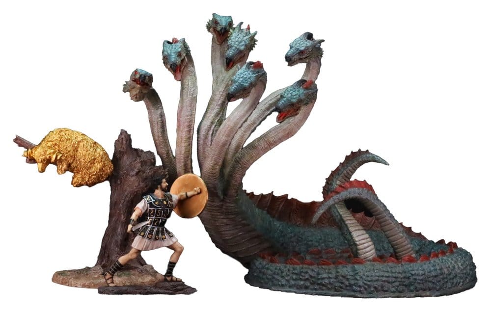 Ray Harryhausen Painted Statue Hydra with Jason Warrior & Golden Fleece Resin Statue Set 30 cm 4897057886802