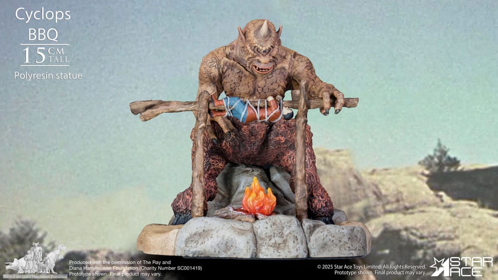 Ray Harryhausen Diorama 1/8 Cyclops Barbecue Scene 17 cm 4897057888639
