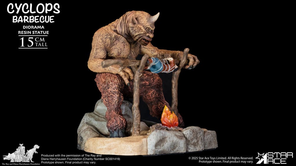 Ray Harryhausen Diorama 1/8 Cyclops Barbecue Scene 17 cm 4897057888639