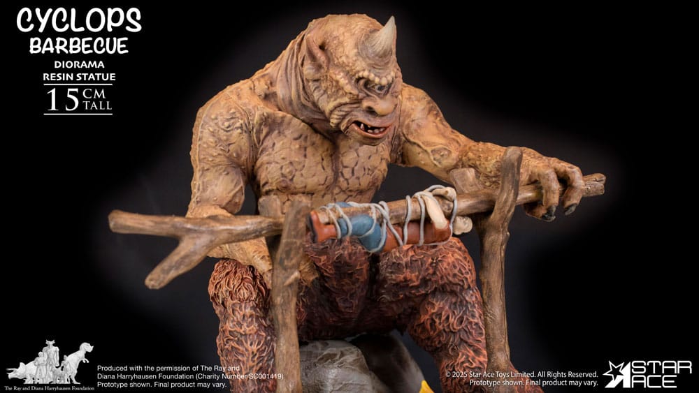 Ray Harryhausen Diorama 1/8 Cyclops Barbecue Scene 17 cm 4897057888639