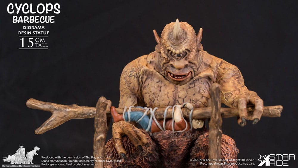 Ray Harryhausen Diorama 1/8 Cyclops Barbecue Scene 17 cm 4897057888639