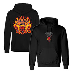 Stranger Things Hooded Sweater Hellfire Club Flames Size S 5056811547444