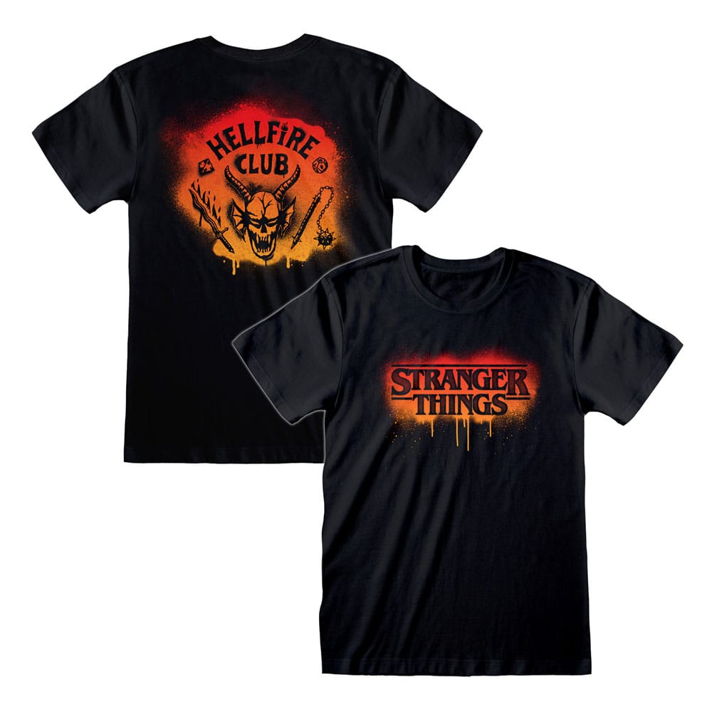 Stranger Things T-Shirt Spray Paint Hellfire Size S 5056811547499