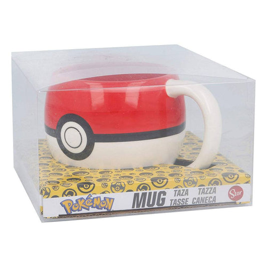 Ceramic 3D Mug 444 Ml In Gift Box Pokemon Pokeball 8412497446759