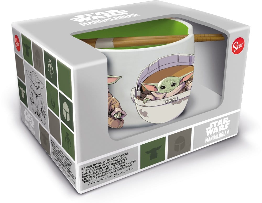 Star Wars: The Mandalorian Ramen Bowl with Chopsticks Grogu 8412497749843