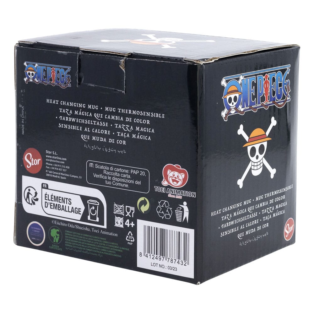 One Piece Heat Change Mug Luffy 325 ml      8412497787432