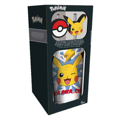 Pokémon Glass Tumbler with Straws Pikachu 485 ml 8412497922154