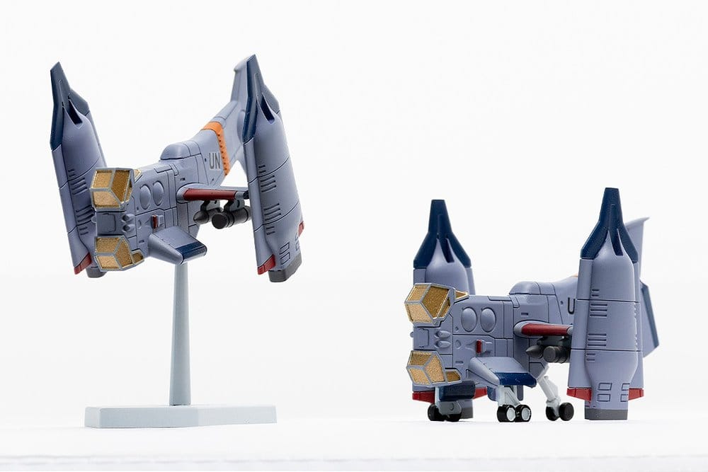 Rebuild of Evangelion SYUTO Tiny Scale Plastic Model Kit UNAF Close Air Support VTOL Aircraft YAGR-3B 5 cm 4580620730717