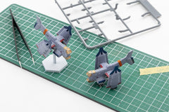 Rebuild of Evangelion SYUTO Tiny Scale Plastic Model Kit UNAF Close Air Support VTOL Aircraft YAGR-3B 5 cm 4580620730717
