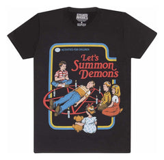 Steven Rhodes T-Shirt Lets Summon Demons Black Size S 5056688555184