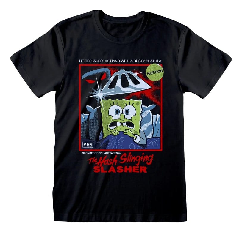 Steven Rhodes x SpongeBob SquarePants T-Shirt The Hash Slinging Black Size S 5056839212331