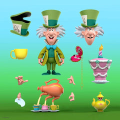 Alice in Wonderland Disney Ultimates Action Figure The Tea Time Mad Hatter 18 cm 0840049814806