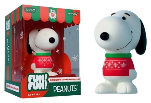 Vintage Peanuts Fun! Fun! Mini Figure Wave 03 Holiday Snoopy (Snowflake Sweater) 0840418821459