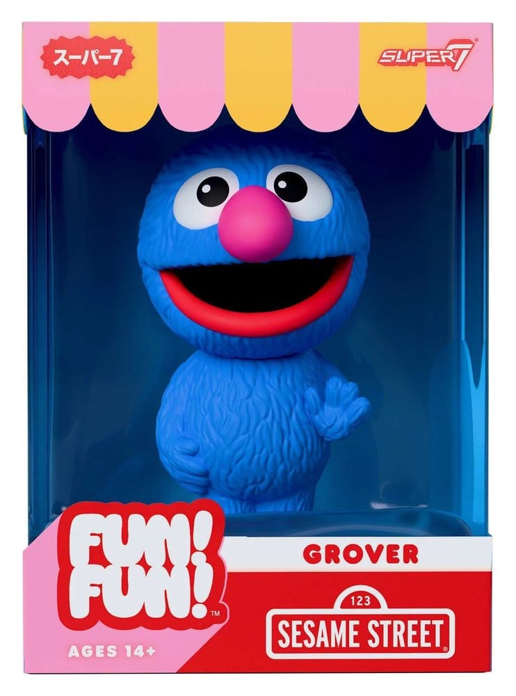 Sesame Street Fun! Fun! Soft Vinyl Figur Wave 01 - Grover 18 cm 0840418808153