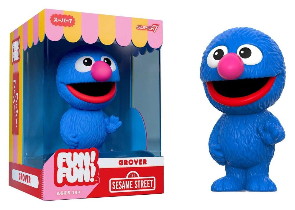 Sesame Street Fun! Fun! Soft Vinyl Figur Wave 01 - Grover 18 cm 0840418808153