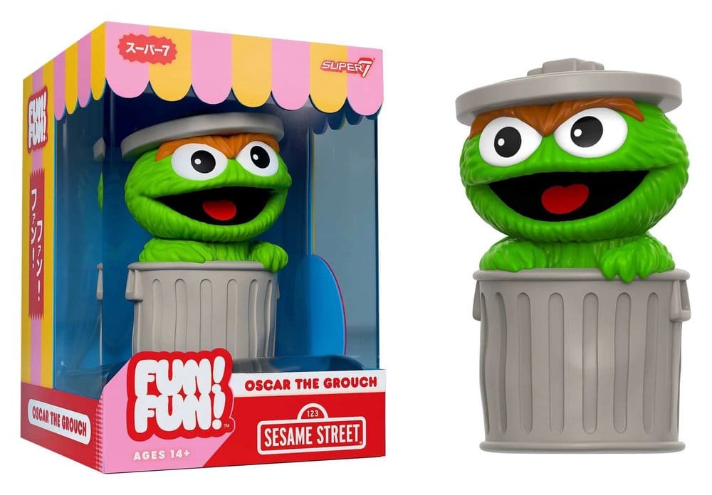 Sesame Street Fun! Fun! Soft Vinyl Figur Wave 01 - Oscar the Grouch 18 cm 0840418808160