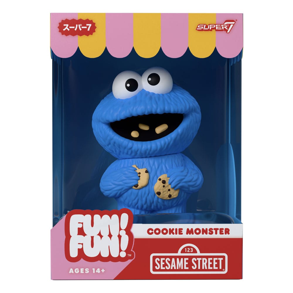 Sesame Street FUN! FUN! Vinyl Action Figure Wave 02 Cookie Monster 13 cm    0840418808177