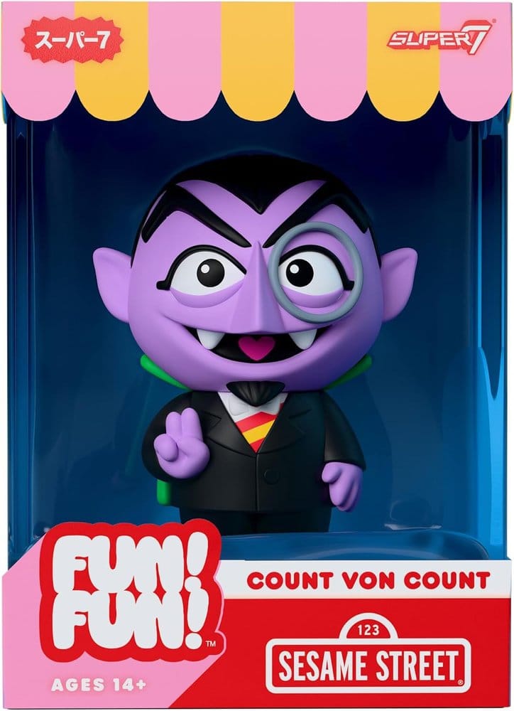 Sesame Street Fun! Fun! Vinyl Action Figure Wave 01 - Count von Count 18 cm 0840418808184