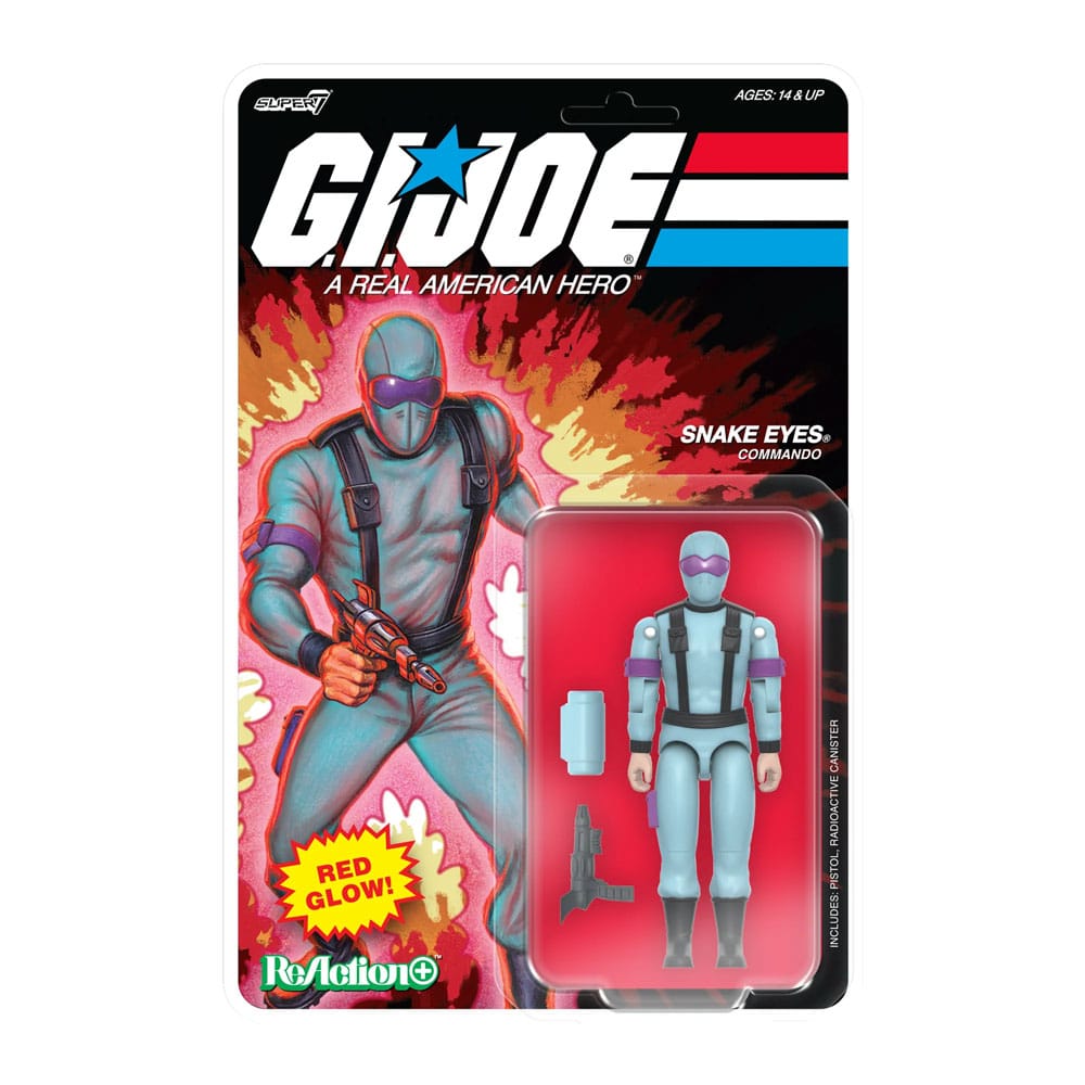 GI Joe ReAction+ Action Figure Wave 06 Snake Eyes (Red Glow, Crystal Poison) 10 cm     0840418802489