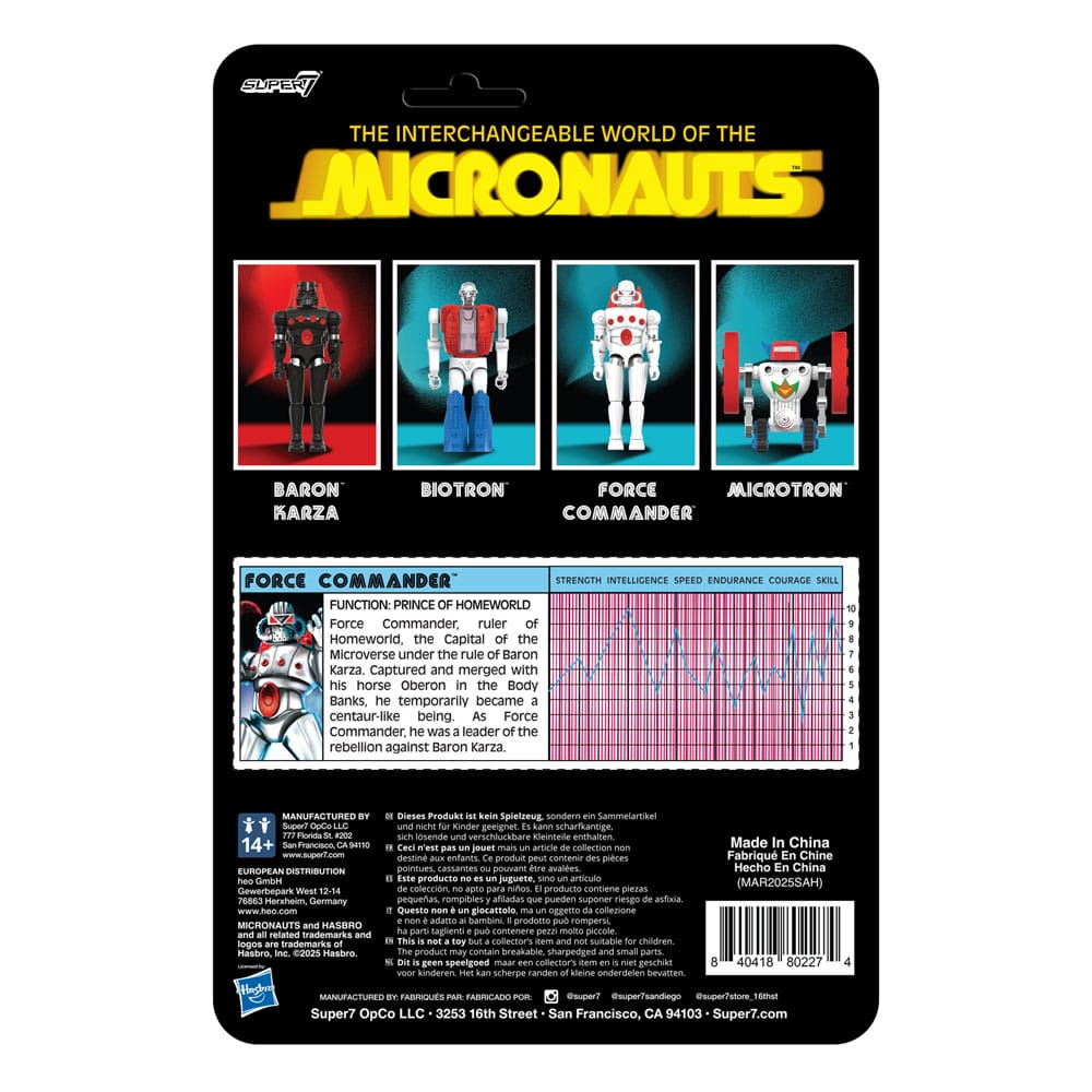 Micronauts ReAction+ Action Figure Force Commander 9 cm   0840418802274