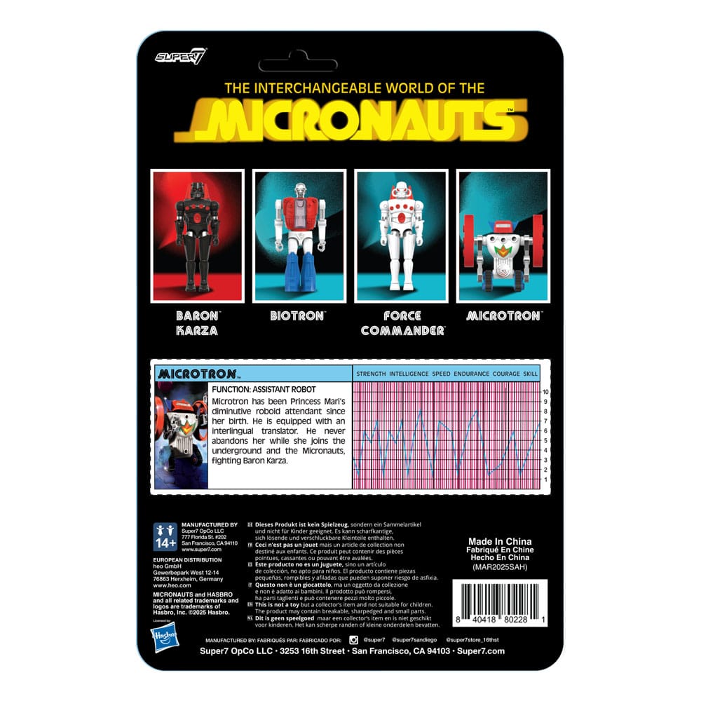 Micronauts ReAction+ Action Figure Microtron 9 cm   0840418802281