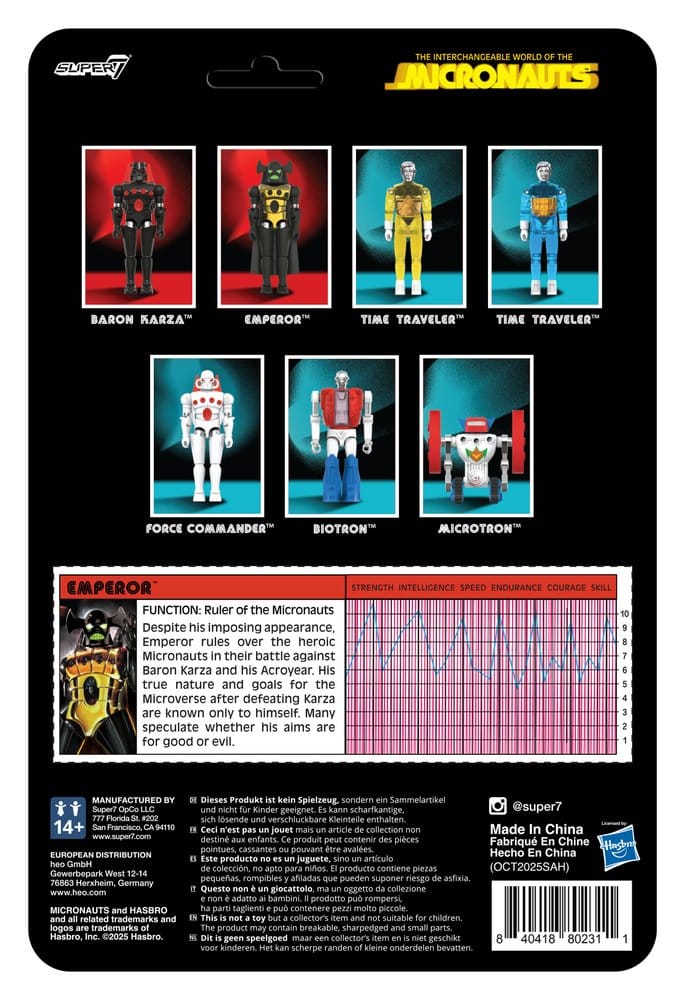 Micronauts ReAction+ Action Figure Wave 03 Emperor 10 cm    0840418802311