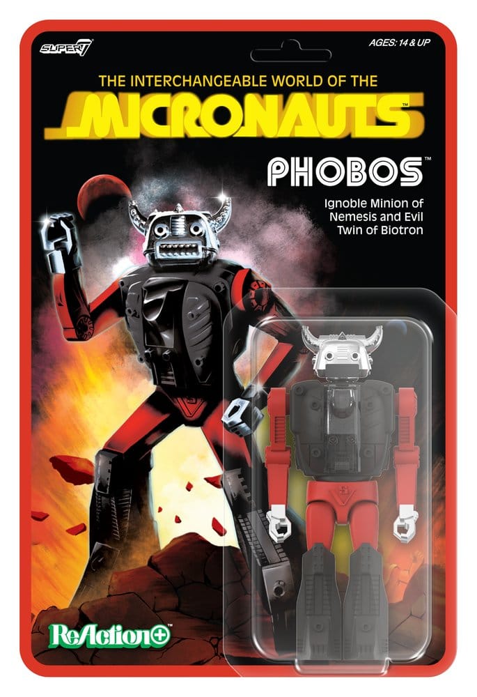 Micronauts ReAction+ Action Figure Wave 04 Phobos 0840418802328