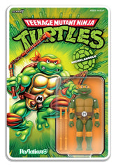 Teenage Mutant Ninja Turtles ReAction+ Action Figure Wave 02 Michelangelo 0840418807613