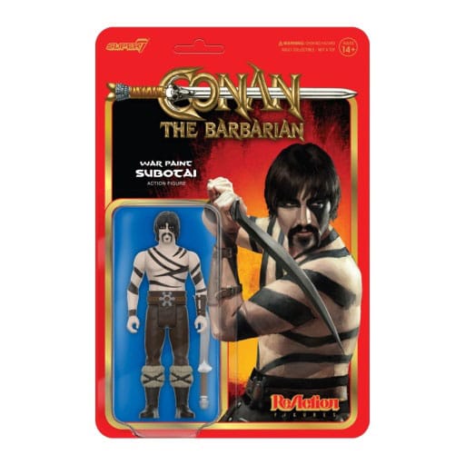 Conan The Barbarian ReAction Action Figure Wave 02 Subotai (War Paint) 10 cm 0840049878631