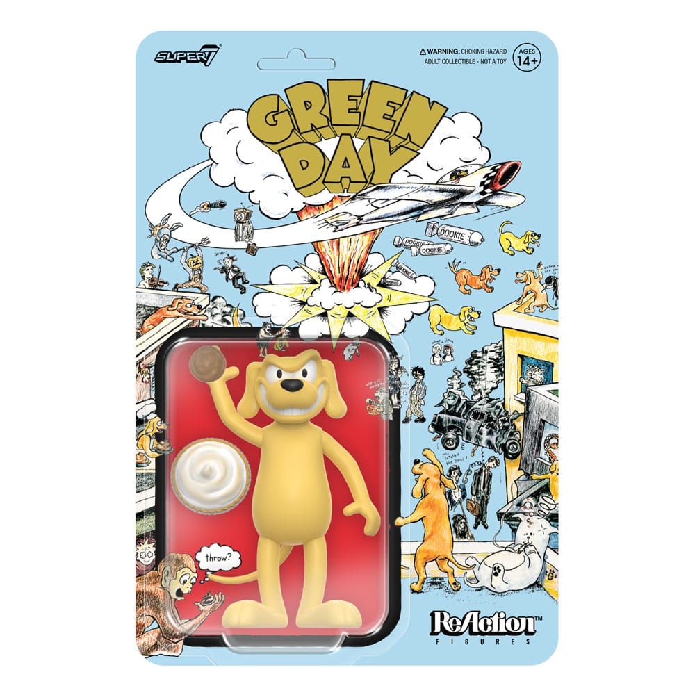 Green Day ReAction Action Figure Dookie Dog 9 cm      0840418801154