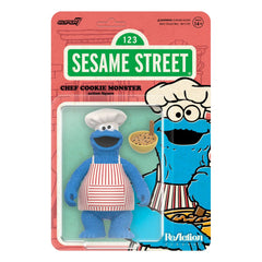 Sesame Street ReAction Action Figure Wave 04 Chef Cookie Monster 10 cm 0840049899513