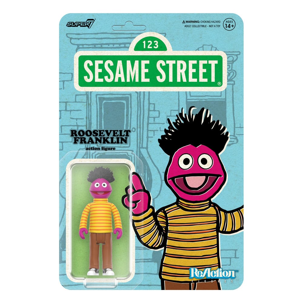 Sesame Street ReAction Action Figure Wave 04 Roosevelt Franklin 10 cm 0840049899520