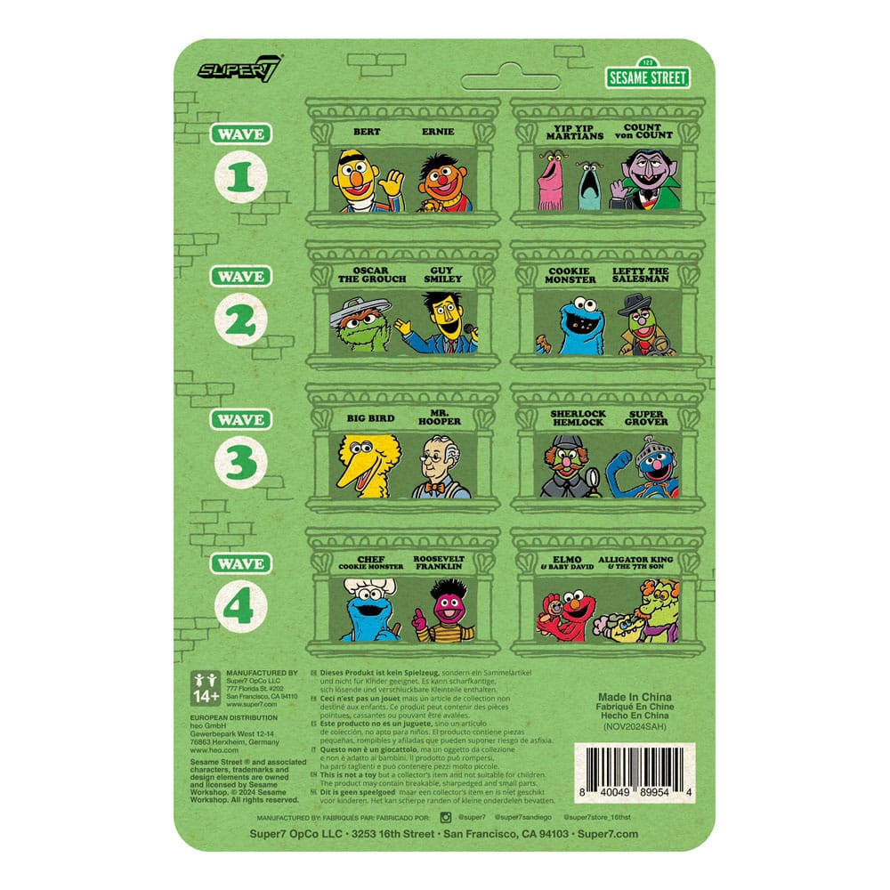 Sesame Street ReAction Action Figure Wave 04 Elmo & Baby David 10 cm 0840049899544