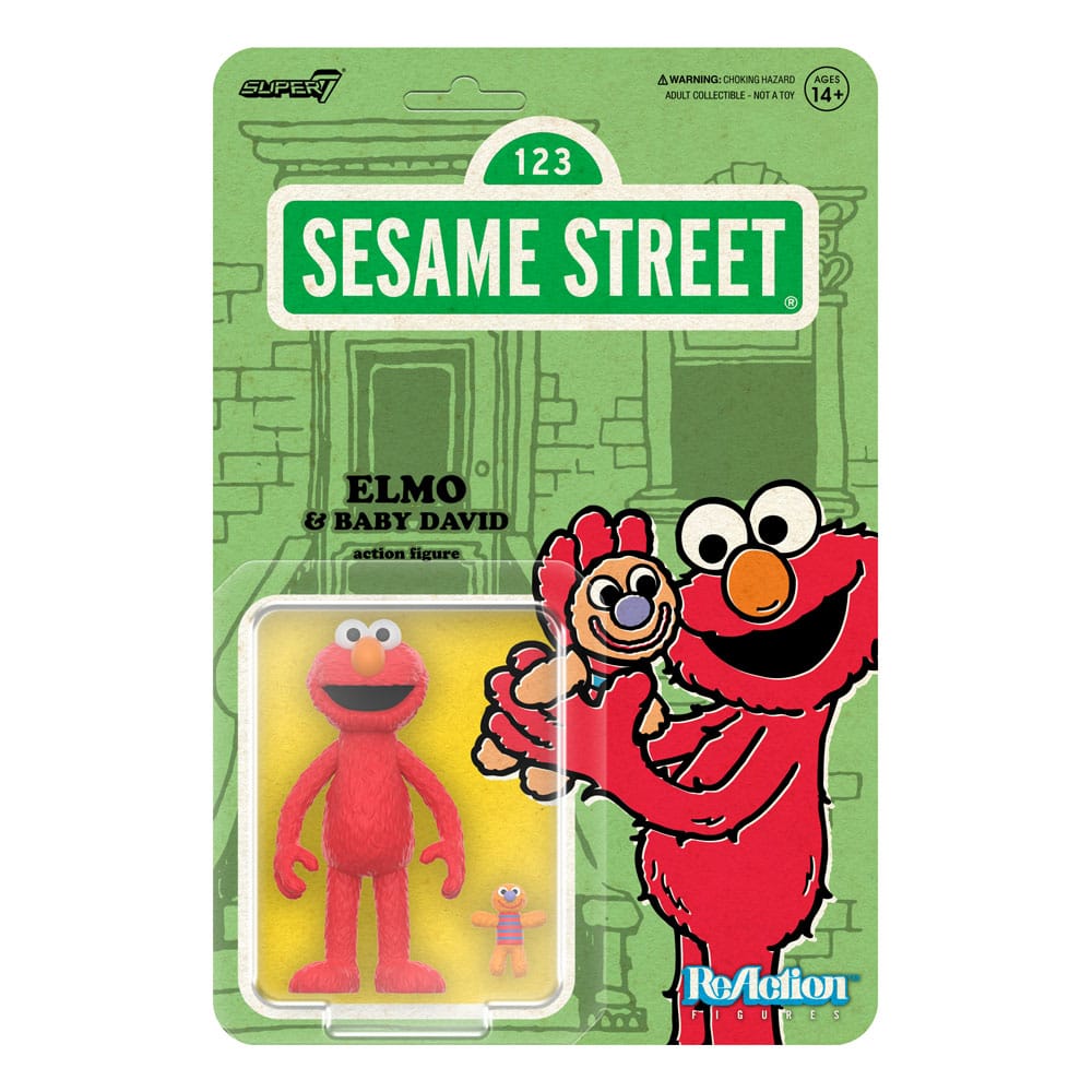 Sesame Street ReAction Action Figure Wave 04 Elmo & Baby David 10 cm 0840049899544