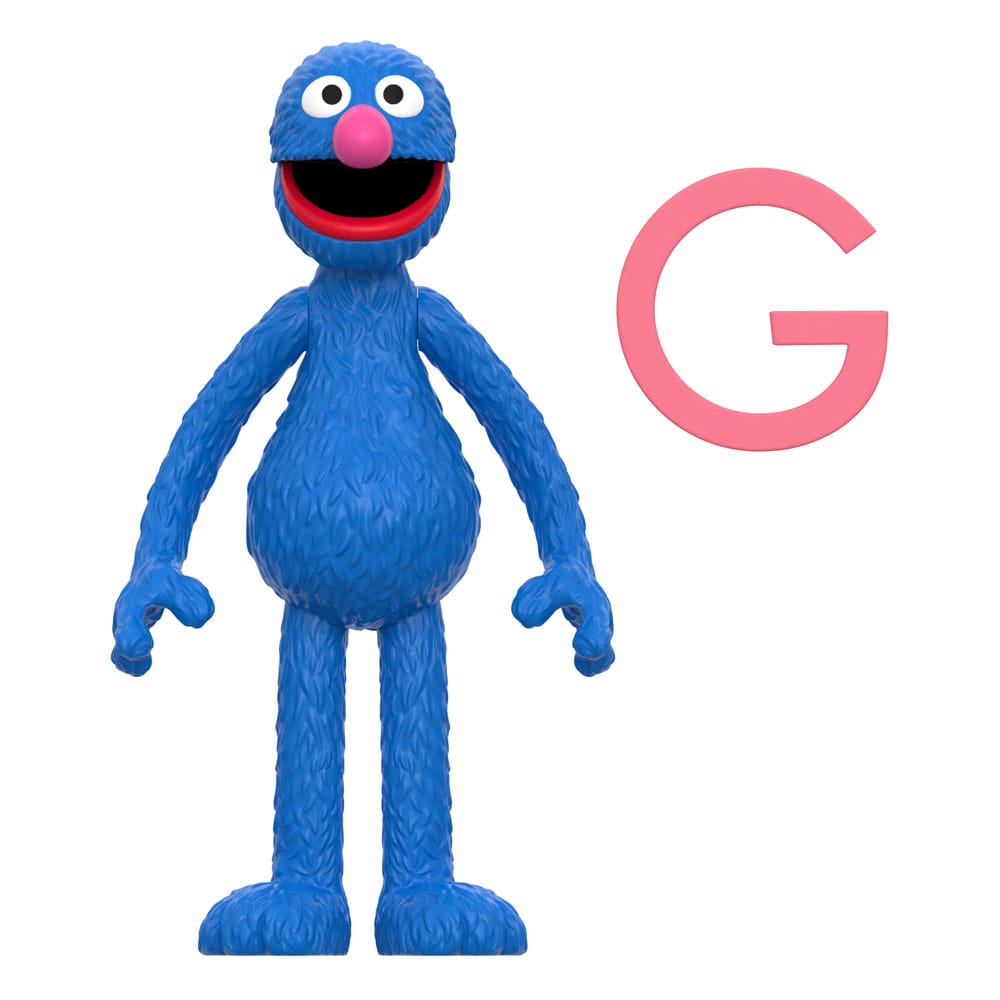 Sesame Street ReAction Action Figure Wave 05 Grover 10 cm      0840418801949