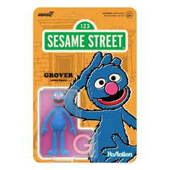 Sesame Street ReAction Action Figure Wave 05 Grover 10 cm      0840418801949