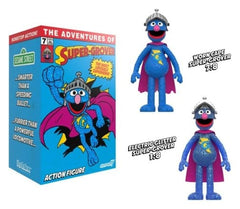 Sesame Street ReAction Action Figure Super Grover (W/Chase) 0840418808610