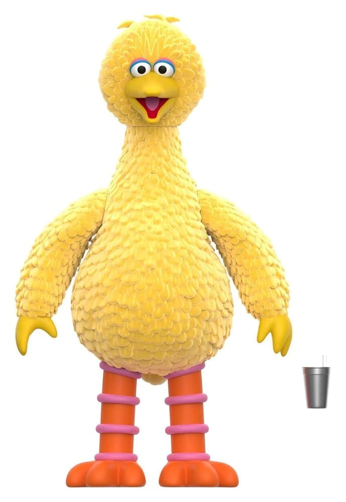 Sesame Street ReAction Action Figure Big Bird (Flocked) 0840418814161